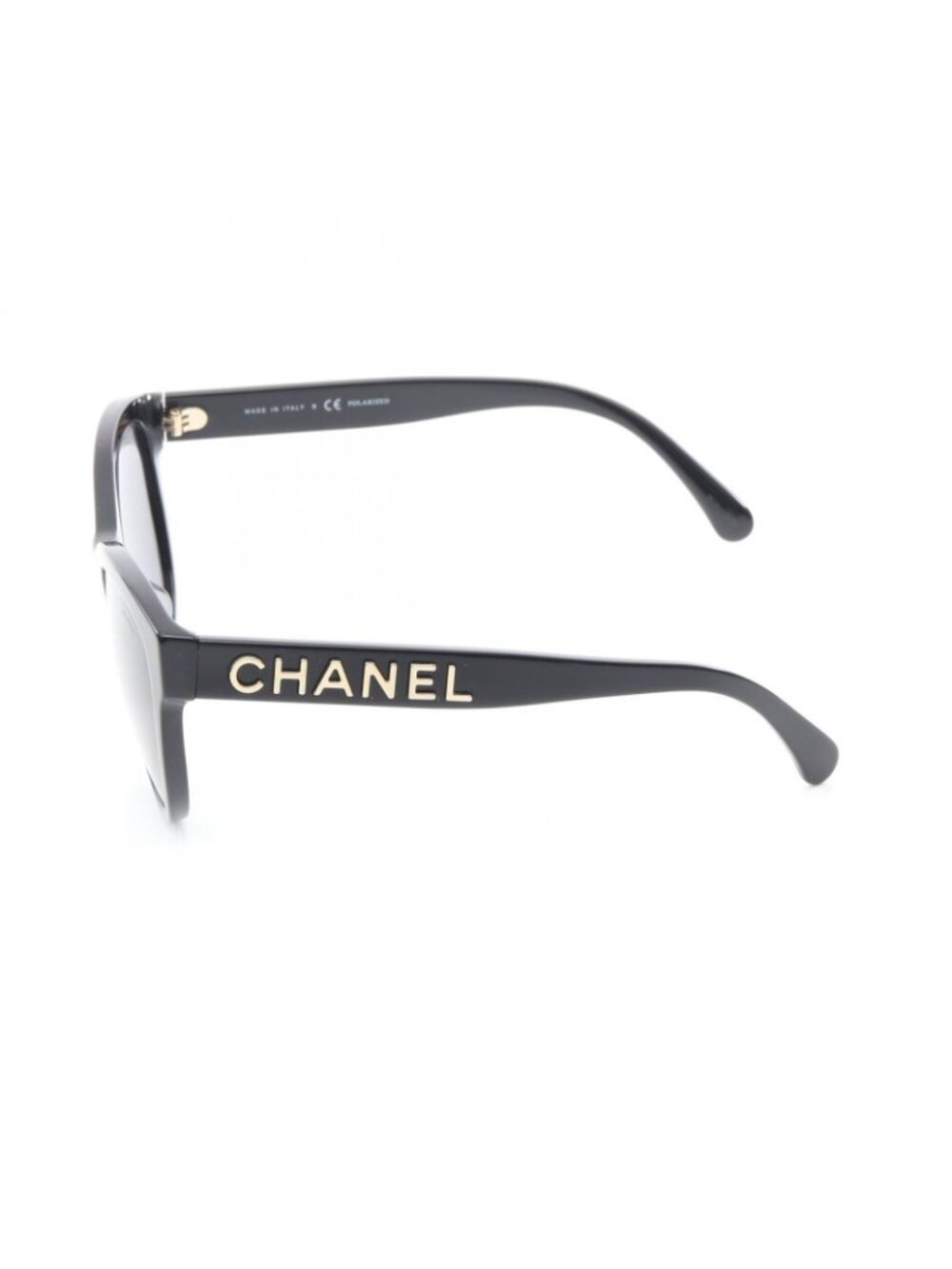 Chanel Sunglasses Logo Black Eyewear - Picture 3 of 6